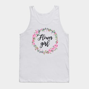 Flower Girl Wedding Matching Bridal Party Tank Top